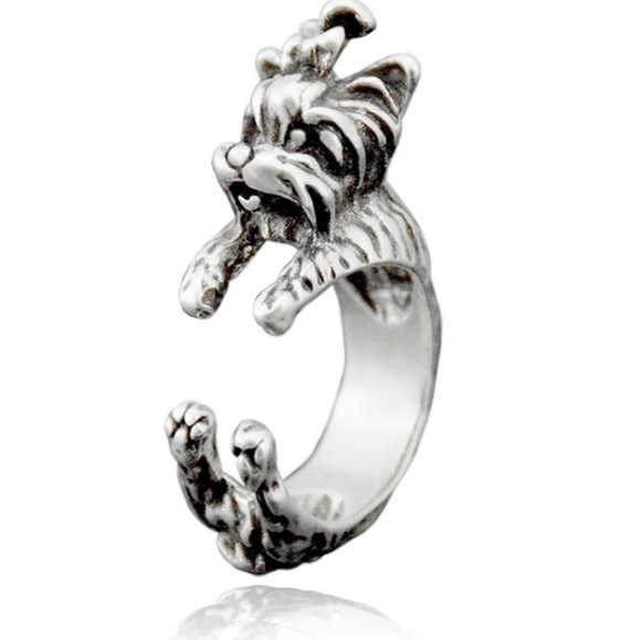 YORKIE RING DOG Lover Ring Yorkshire Terrier Ring - Picture 3 of 6
